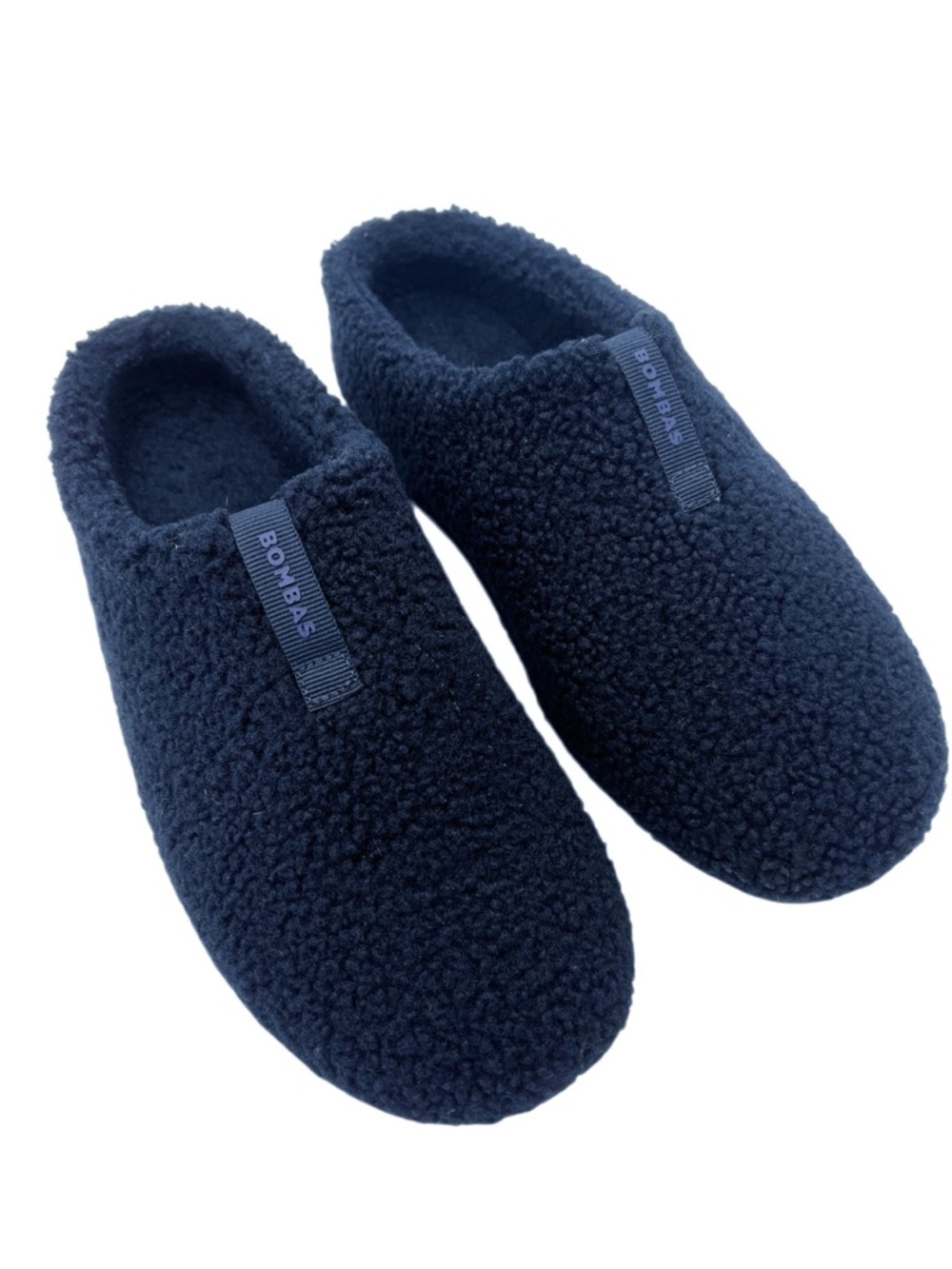 Bombas Men’s 10 Navy Blue Sherpa Clog Slippers - Picture 2 of 4